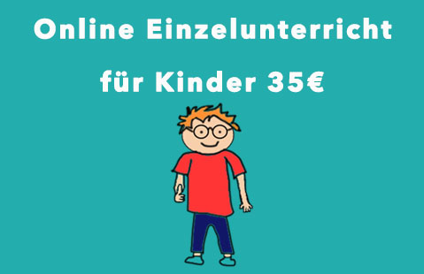 Online Einzelunterricht für Kinder ab 30 Euro