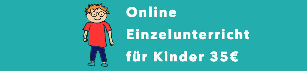 Online Einzelunterricht für Kinder ab 30 Euro